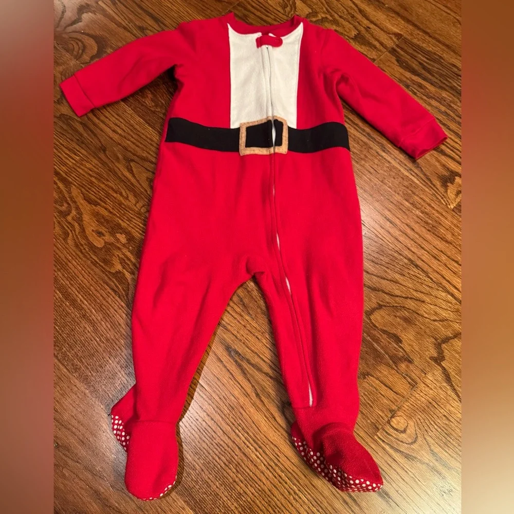 🎄🎅 Red Santa-18M Christmas One Piece